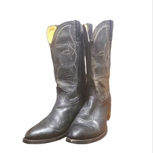 Laredo Vintage Men's Black Cowboy Boots Size 11